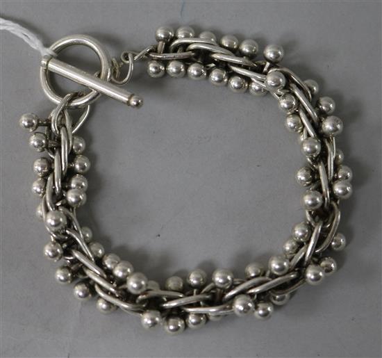 A modern Tiffany & Co silver bracelet, 20cm.